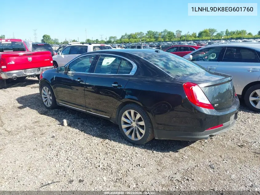 2014 Lincoln Mks VIN: 1LNHL9DK8EG601760 Lot: 45440050