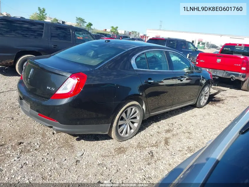2014 Lincoln Mks VIN: 1LNHL9DK8EG601760 Lot: 45440050
