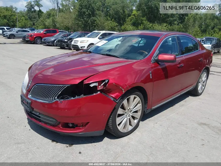 2014 Lincoln Mks Ecoboost VIN: 1LNHL9FT4EG606265 Lot: 45529537