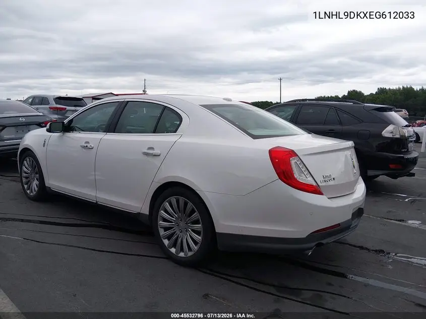 2014 Lincoln Mks VIN: 1LNHL9DKXEG612033 Lot: 45532796