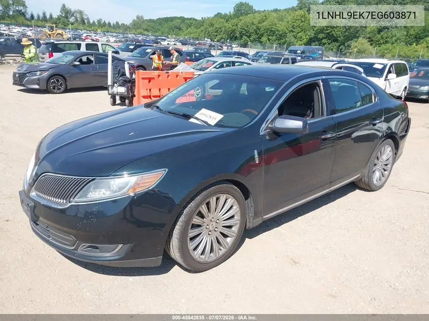 2014 Lincoln Mks VIN: 1LNHL9EK7EG603871 Lot: 45542835