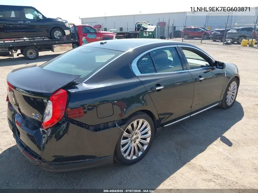 2014 Lincoln Mks VIN: 1LNHL9EK7EG603871 Lot: 45542835