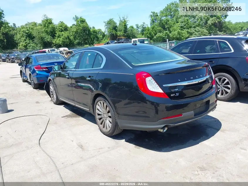 2015 Lincoln Mks VIN: 1LNHL9DK5FG608246 Lot: 45222276