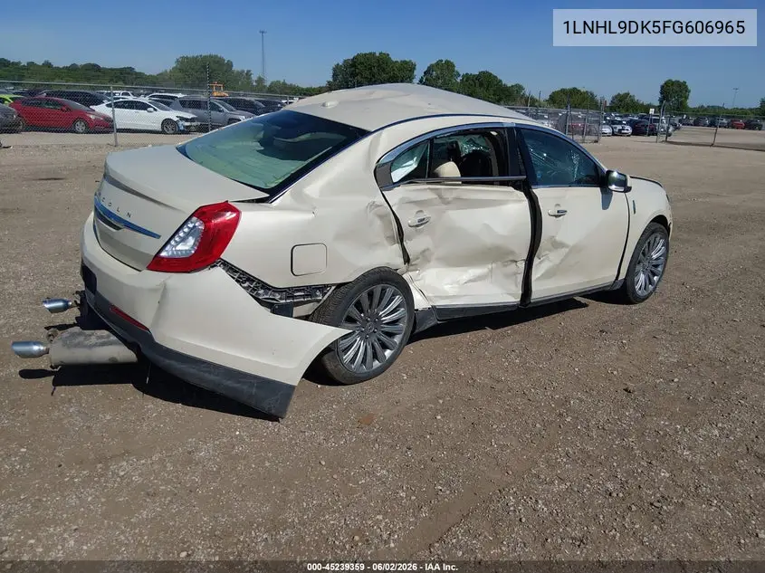 2015 Lincoln Mks VIN: 1LNHL9DK5FG606965 Lot: 45239359