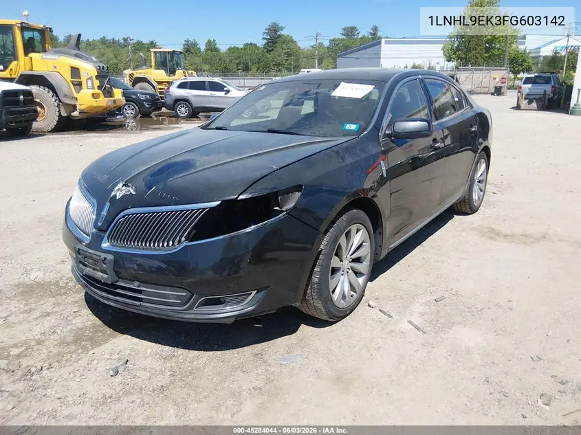 2015 Lincoln Mks VIN: 1LNHL9EK3FG603142 Lot: 45284044