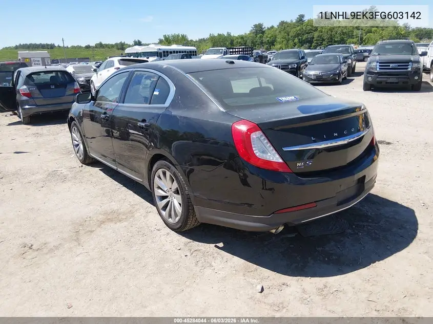 2015 Lincoln Mks VIN: 1LNHL9EK3FG603142 Lot: 45284044