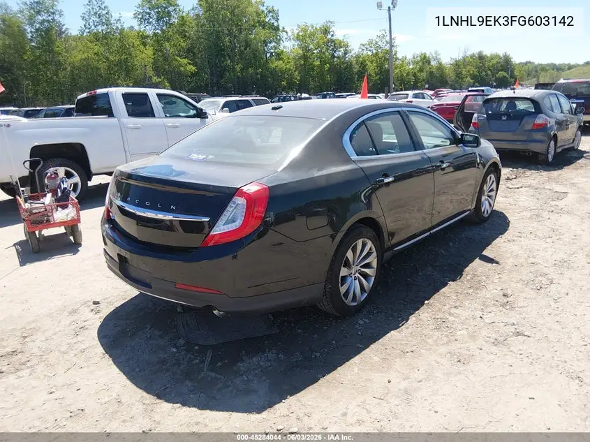 2015 Lincoln Mks VIN: 1LNHL9EK3FG603142 Lot: 45284044