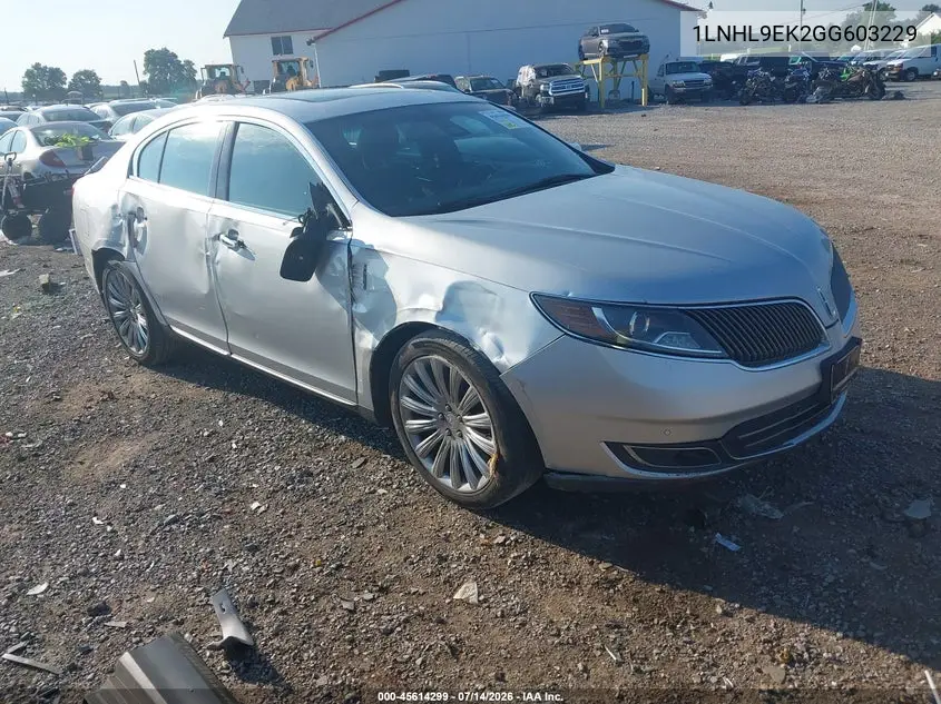 2016 Lincoln Mks VIN: 1LNHL9EK2GG603229 Lot: 45614299