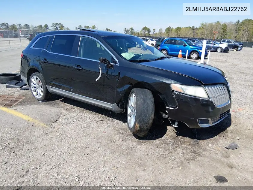 2010 Lincoln Mkt VIN: 2LMHJ5AR8ABJ22762 Lot: 44667048