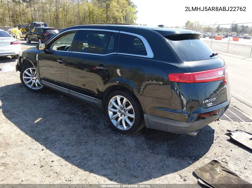 2010 Lincoln Mkt VIN: 2LMHJ5AR8ABJ22762 Lot: 44667048