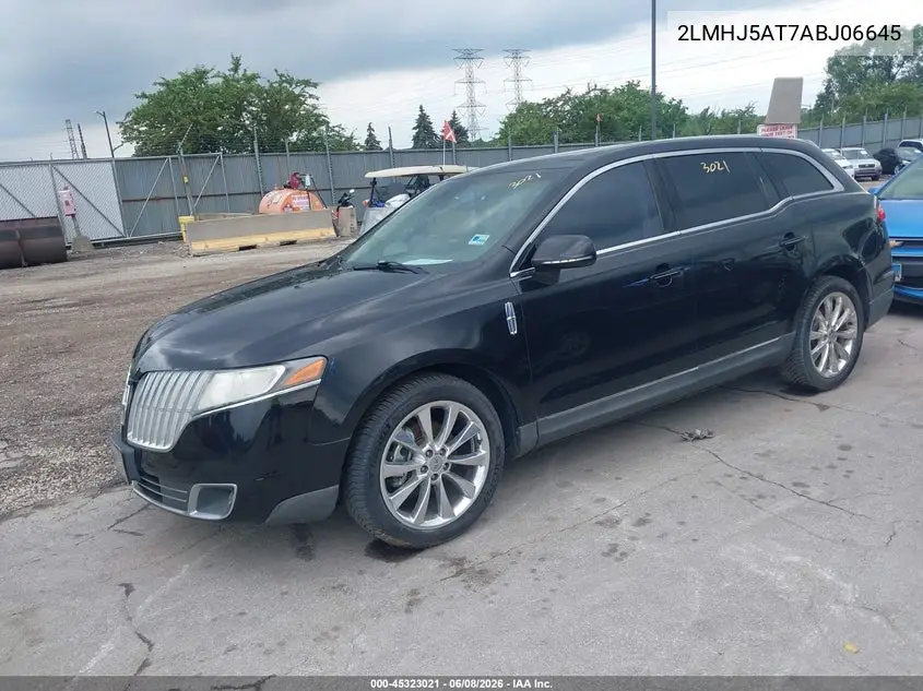 2010 Lincoln Mkt Ecoboost VIN: 2LMHJ5AT7ABJ06645 Lot: 45323021