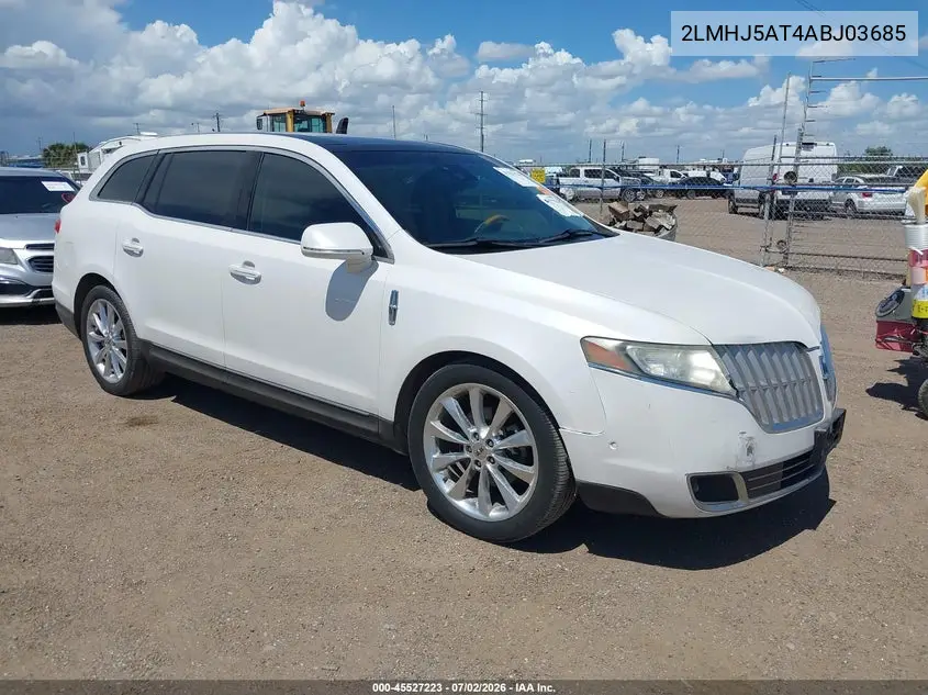 2010 Lincoln Mkt Ecoboost VIN: 2LMHJ5AT4ABJ03685 Lot: 45527223