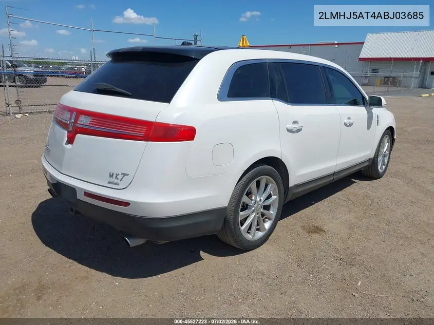 2010 Lincoln Mkt Ecoboost VIN: 2LMHJ5AT4ABJ03685 Lot: 45527223