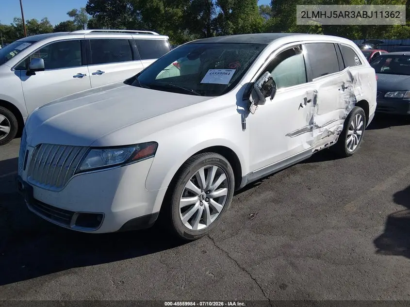2010 Lincoln Mkt VIN: 2LMHJ5AR3ABJ11362 Lot: 45559984