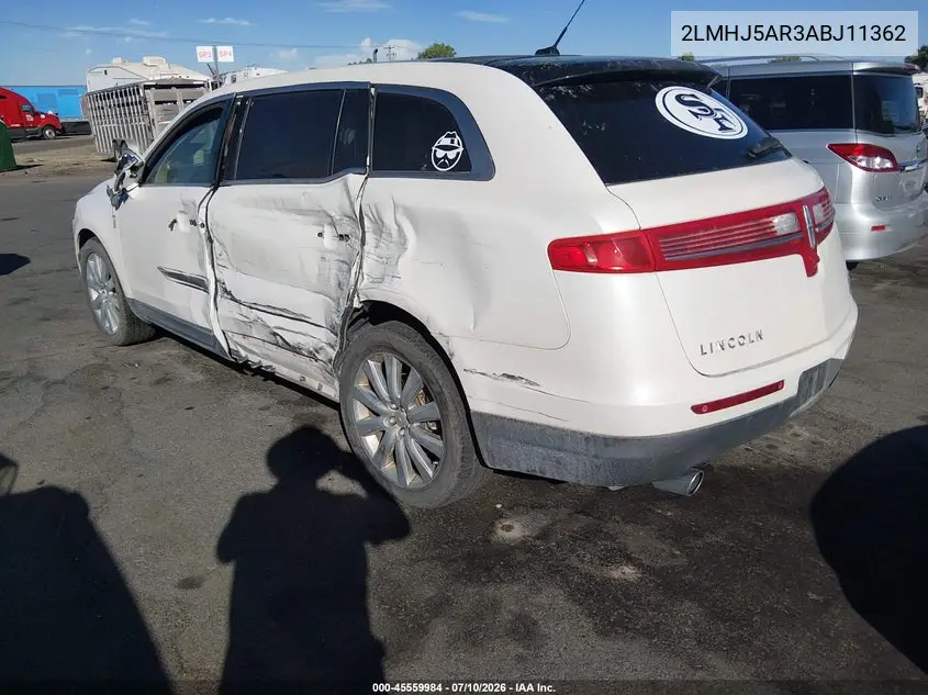 2010 Lincoln Mkt VIN: 2LMHJ5AR3ABJ11362 Lot: 45559984