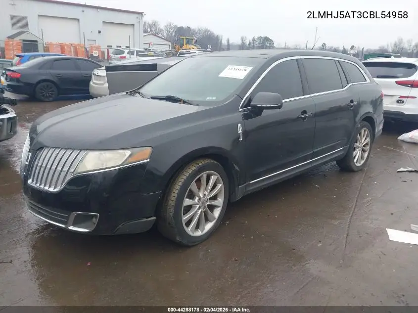 2012 Lincoln Mkt VIN: 2LMHJ5AT3CBL54958 Lot: 44288178