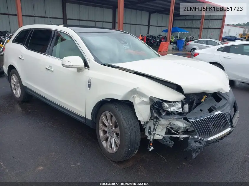 2014 Lincoln Mkt VIN: 2LMHJ5FK1EBL51723 Lot: 45458477