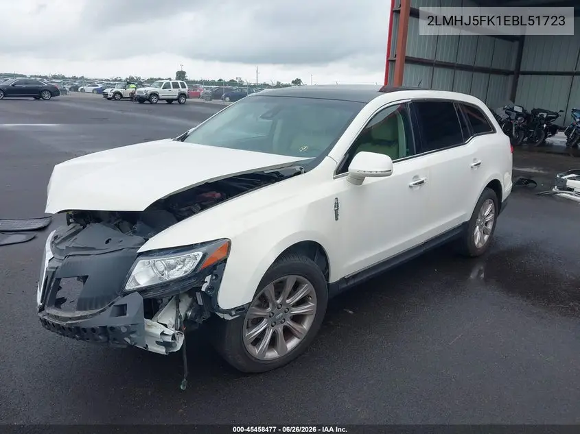 2014 Lincoln Mkt VIN: 2LMHJ5FK1EBL51723 Lot: 45458477
