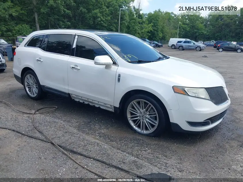 2014 Lincoln Mkt Ecoboost VIN: 2LMHJ5AT9EBL51078 Lot: 45506896