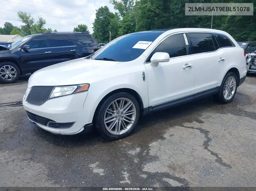 2014 Lincoln Mkt Ecoboost VIN: 2LMHJ5AT9EBL51078 Lot: 45506896