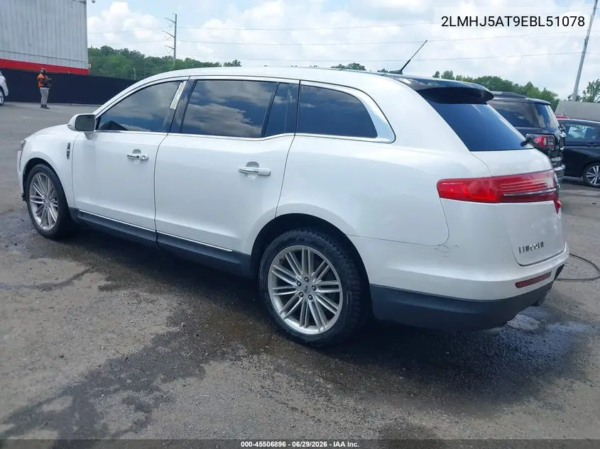 2014 Lincoln Mkt Ecoboost VIN: 2LMHJ5AT9EBL51078 Lot: 45506896