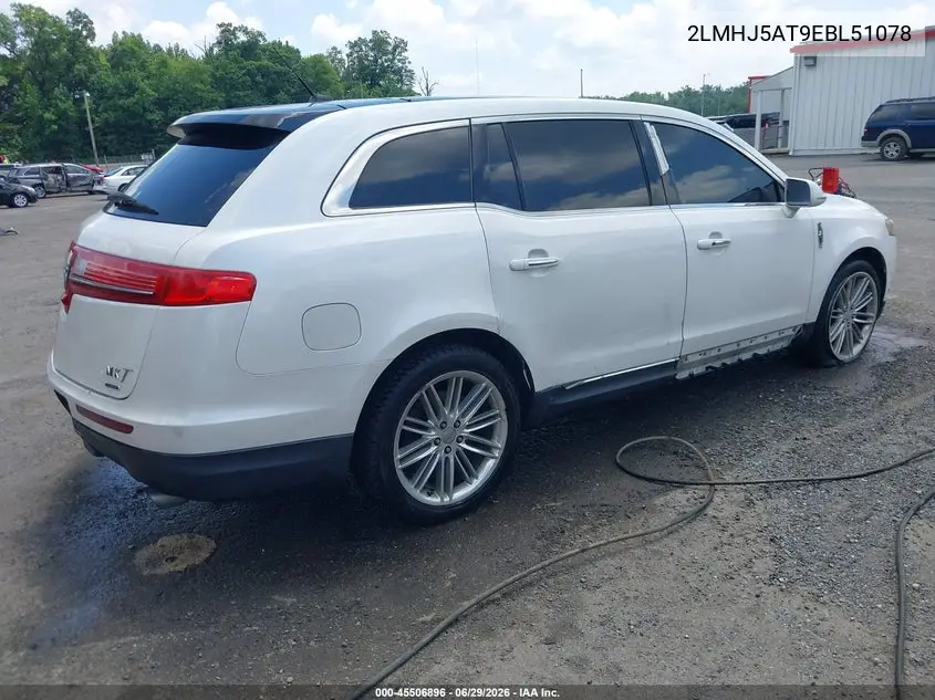 2014 Lincoln Mkt Ecoboost VIN: 2LMHJ5AT9EBL51078 Lot: 45506896