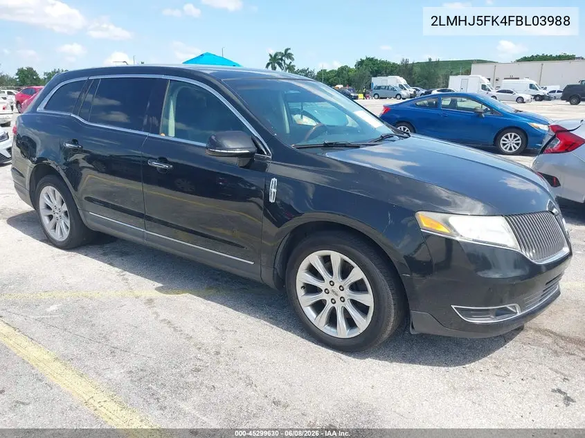 2015 Lincoln Mkt VIN: 2LMHJ5FK4FBL03988 Lot: 45299630