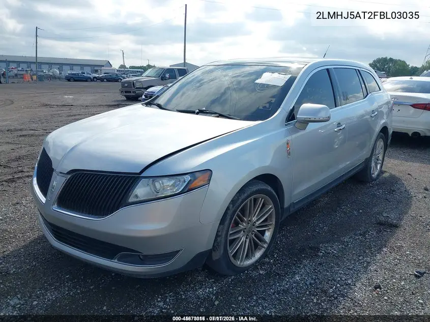 2015 Lincoln Mkt Ecoboost VIN: 2LMHJ5AT2FBL03035 Lot: 45673016