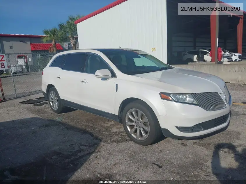 2016 Lincoln Mkt VIN: 2LMHJ5FK5GBL00390 Lot: 45387526