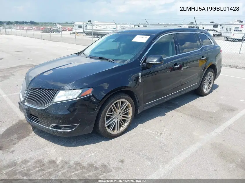 2016 Lincoln Mkt Ecoboost VIN: 2LMHJ5AT9GBL01428 Lot: 45638031