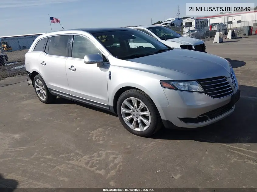 2018 Lincoln Mkt Elite VIN: 2LMHJ5AT5JBL02549 Lot: 44609330
