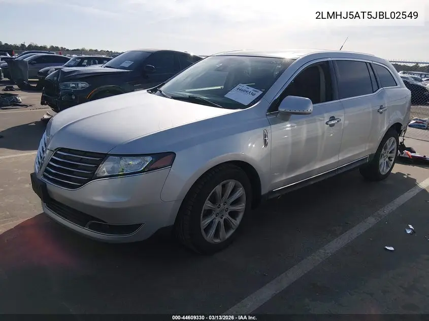 2018 Lincoln Mkt Elite VIN: 2LMHJ5AT5JBL02549 Lot: 44609330