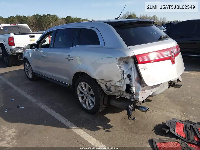 2018 Lincoln Mkt Elite VIN: 2LMHJ5AT5JBL02549 Lot: 44609330