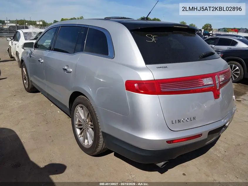 2019 Lincoln Mkt Reserve VIN: 2LMHJ5AT2KBL02896 Lot: 45130827