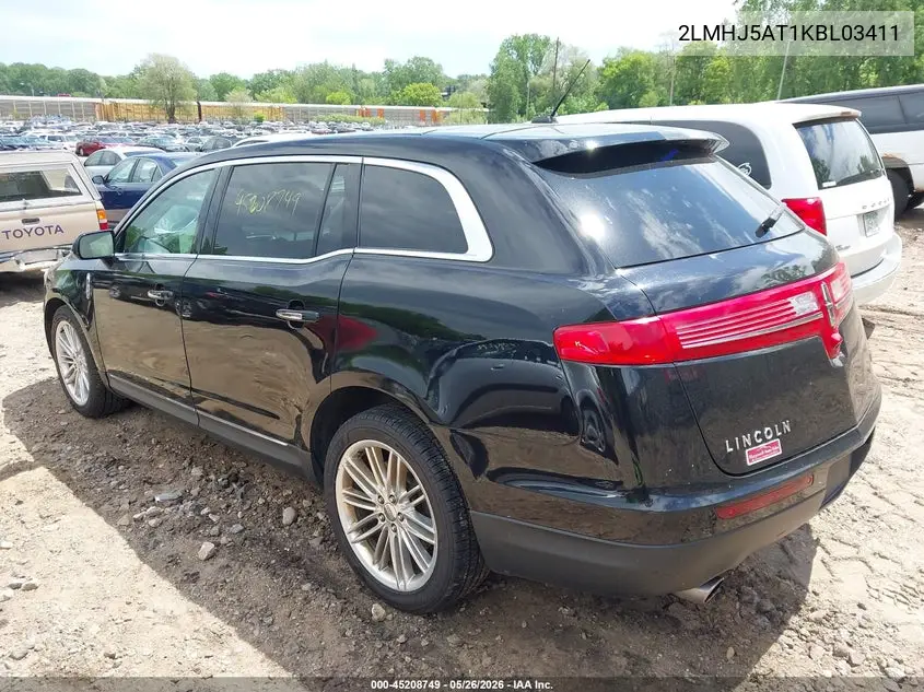 2019 Lincoln Mkt Reserve VIN: 2LMHJ5AT1KBL03411 Lot: 45208749