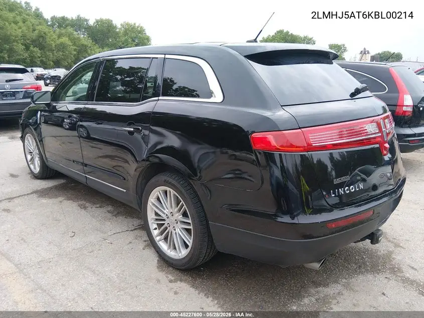 2019 Lincoln Mkt Reserve VIN: 2LMHJ5AT6KBL00214 Lot: 45227600