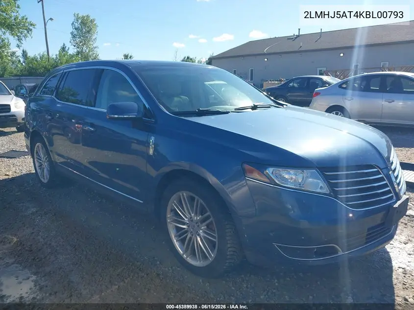 2019 Lincoln Mkt Reserve VIN: 2LMHJ5AT4KBL00793 Lot: 45389938
