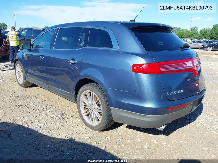 2019 Lincoln Mkt Reserve VIN: 2LMHJ5AT4KBL00793 Lot: 45389938