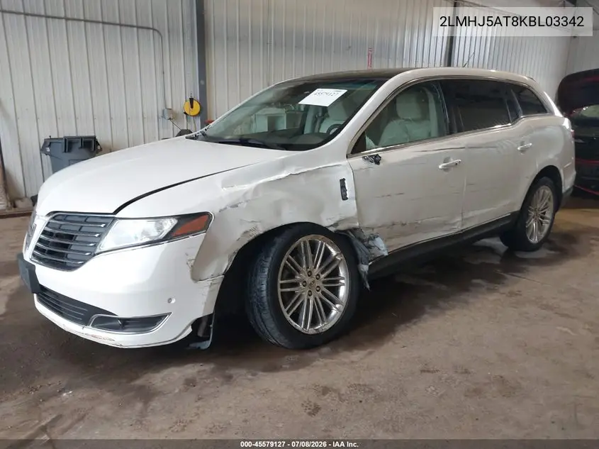 2019 Lincoln Mkt Reserve VIN: 2LMHJ5AT8KBL03342 Lot: 45579127