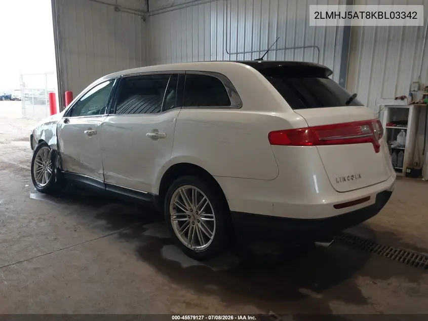 2019 Lincoln Mkt Reserve VIN: 2LMHJ5AT8KBL03342 Lot: 45579127
