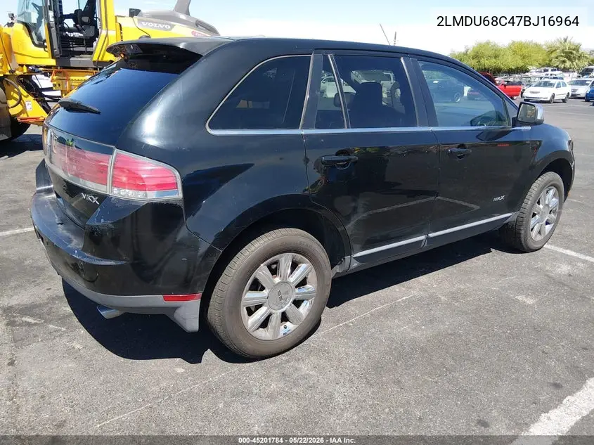 2007 Lincoln Mkx VIN: 2LMDU68C47BJ16964 Lot: 45201784