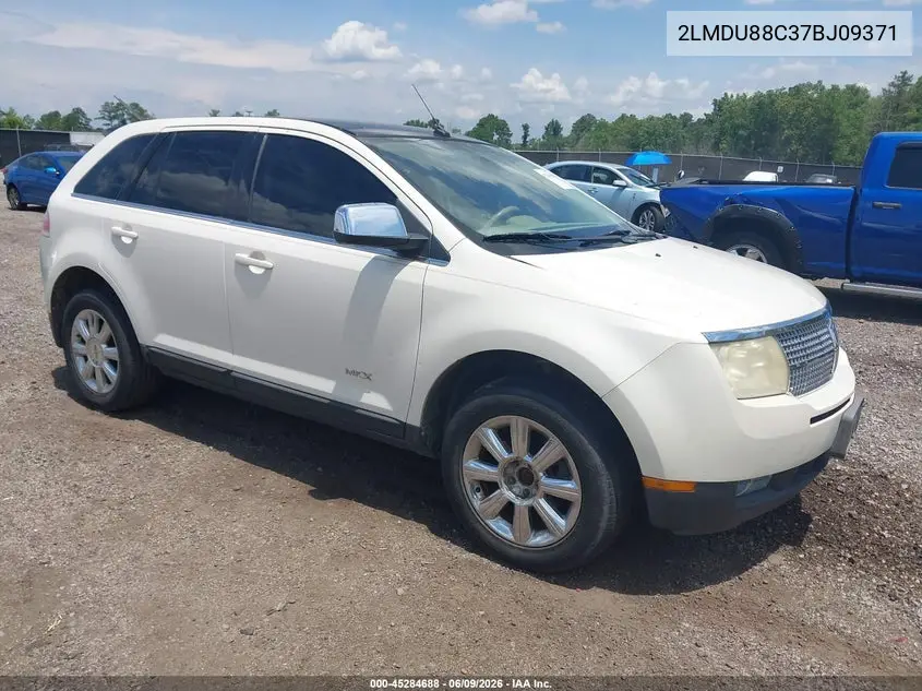 2007 Lincoln Mkx VIN: 2LMDU88C37BJ09371 Lot: 45284688