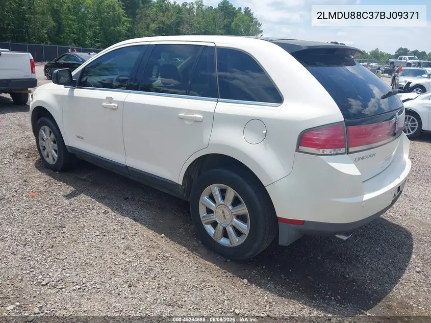 2007 Lincoln Mkx VIN: 2LMDU88C37BJ09371 Lot: 45284688