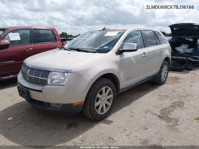 2007 Lincoln Mkx VIN: 2LMDU68CX7BJ36166 Lot: 45369115