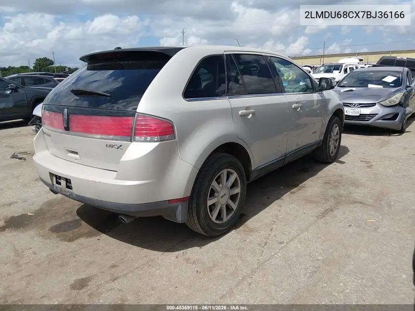 2007 Lincoln Mkx VIN: 2LMDU68CX7BJ36166 Lot: 45369115