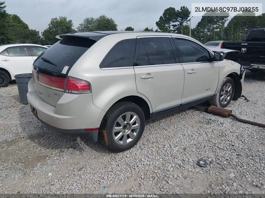 2007 Lincoln Mkx VIN: 2LMDU68C97BJ03255 Lot: 45411119