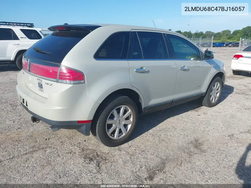 2007 Lincoln Mkx VIN: 2LMDU68C47BJ16057 Lot: 45492409