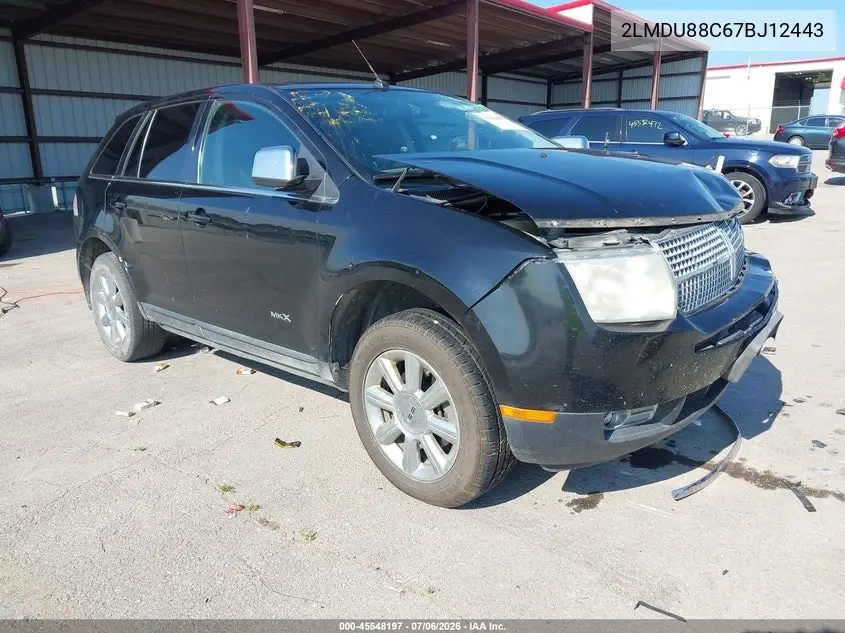 2007 Lincoln Mkx VIN: 2LMDU88C67BJ12443 Lot: 45548197