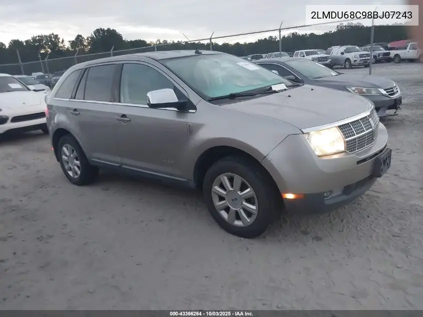 2LMDU68C98BJ07243 2008 Lincoln Mkx