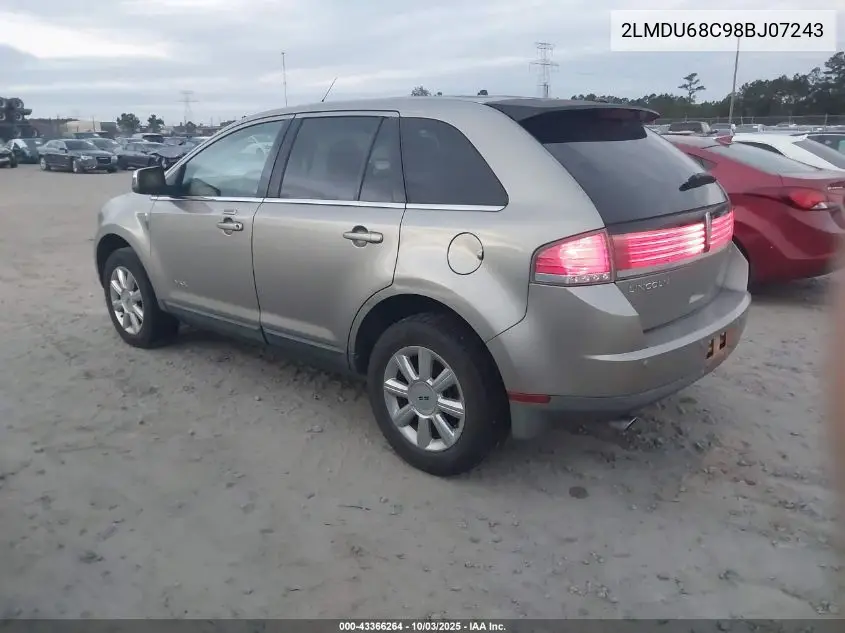 2LMDU68C98BJ07243 2008 Lincoln Mkx
